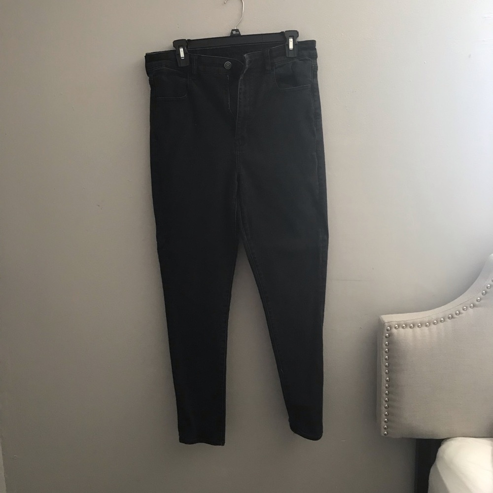 American Eagle Highest Rise Black Jegging